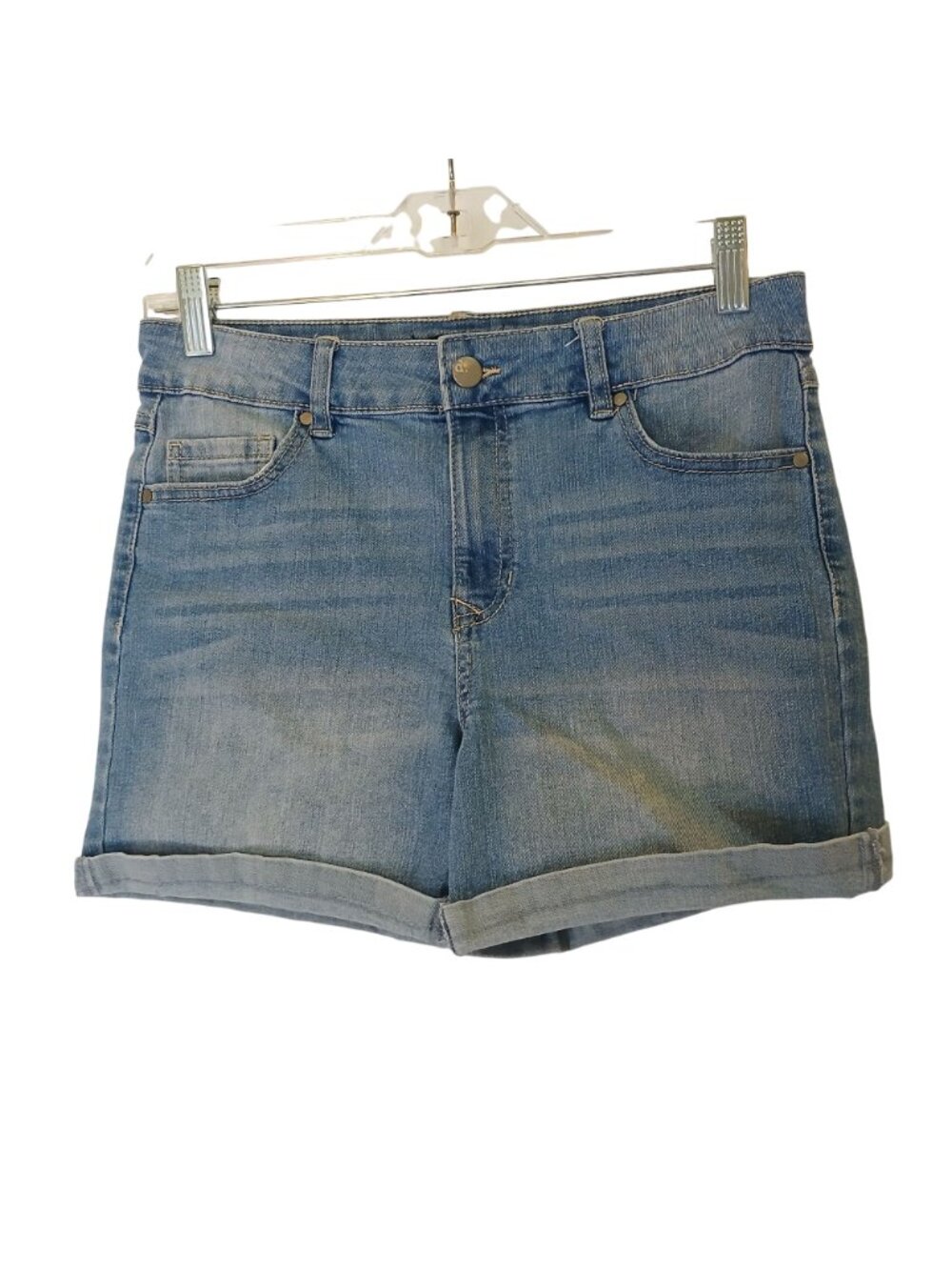 D. Jeans Womens Light Wash Denim Shorts Size 4 Cuffed Hem 5 Pockets #D-36 - Picture 7 of 7
